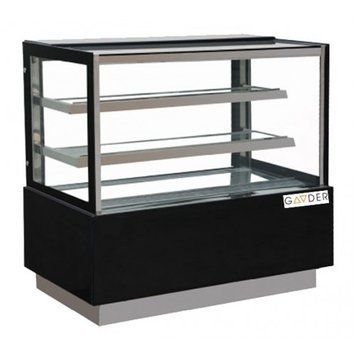 Кондитерська вітрина Gooder FC-600SA Cube | Чорна, Нержавійка, 150 см | BU HORECA 5995 фото