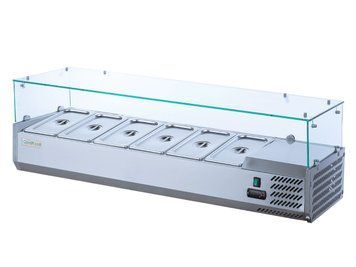 Вітрина холодильна для топінгу GoodFood GF-VRX1500/380-H6C 33398 фото